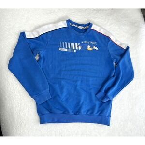 Puma Sonic the Hedgehog youth‎ boys large graphic crewneck blue sweatshirt kids